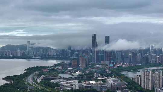 深圳城市云海航拍