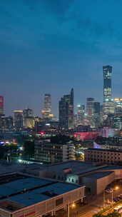北京国贸夜景延时摄影