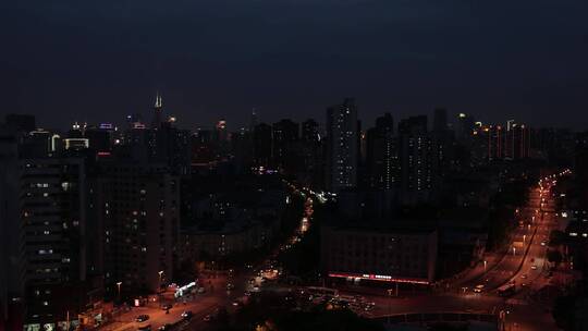 城市交通夜景