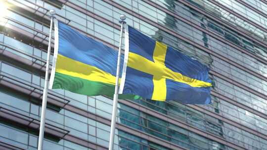 卢旺达国旗vs瑞典国旗