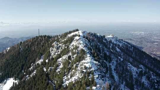 雪，山，山顶，森林