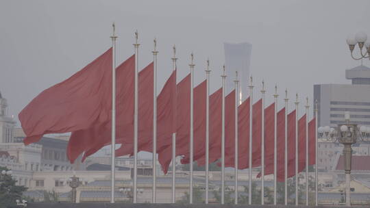 天安门红旗 大气北京 祝福祖国