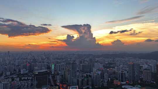 火烧云晚霞