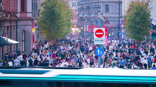 上海 南京路步行街  南京路 上海步行街