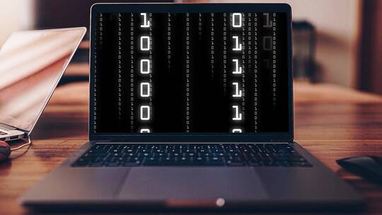 计算机乱码 二进制 骇客入侵视频素材模板下载
