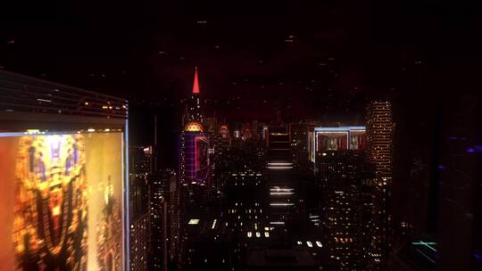 3D未来城市现代都市建筑2视频素材模板下载
