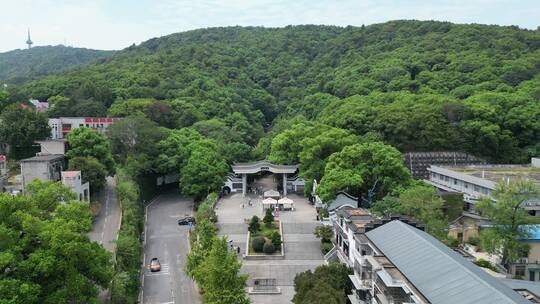 航拍湖南长沙岳麓山景区