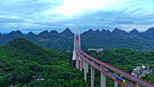 贵州坝陵河大桥航拍