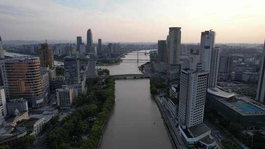 浙江宁波城市建设航拍