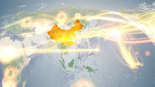 滁州地图辐射到全世界全球连线