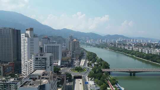 福建三明江滨路城市建设