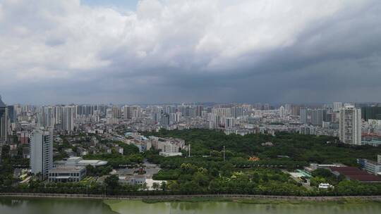 航拍广西南宁五象新区总部基地