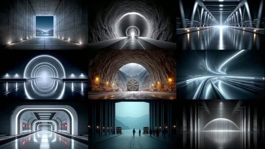 穿梭时空隧道探索无限可能高清在线视频素材下载