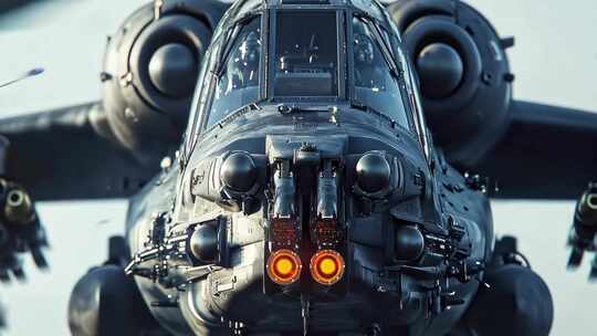战斗机特写镜头