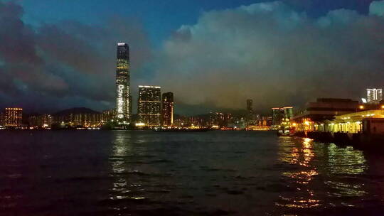 香港维港夜景延时