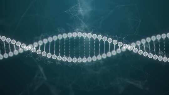 蓝色DNA结构线框摘要背景医学科学和遗传