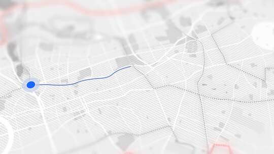 带有路线库存的gps城市地图导航视频素材模板下载