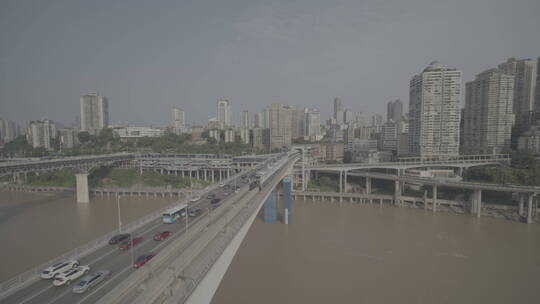 重庆菜园坝站轻轨交通视频素材模板下载