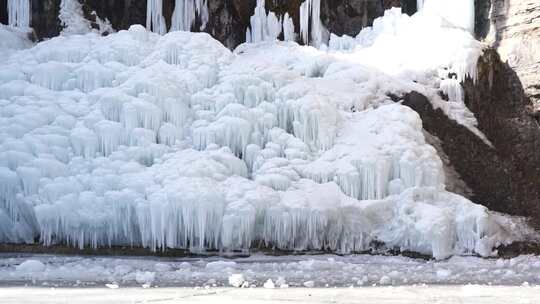 冰瀑 瀑布 沕沕水景区冰瀑 景点