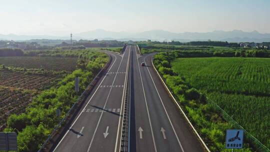 广西高速路道路航拍