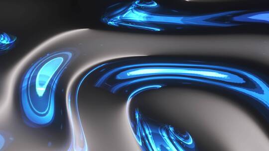 抽象动态彩色波浪背景C4D动画视频素材模板下载