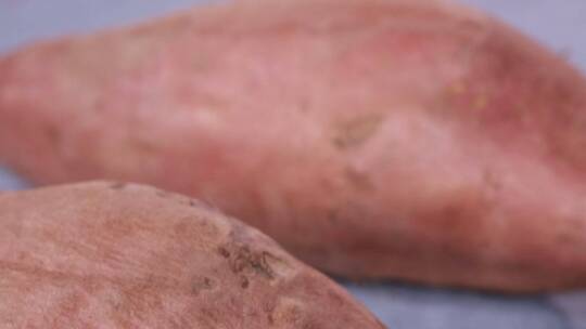 腐烂地瓜红薯白薯上的黑斑疤痕