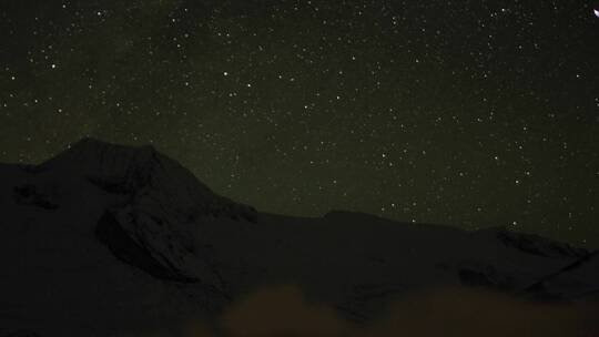 喜马拉雅山的星夜