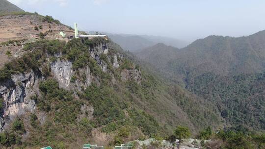 航拍湖南怀化大峡谷4A景区