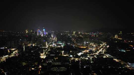 南京城市夜景灯光中华门老门东秦淮河视频素材模板下载