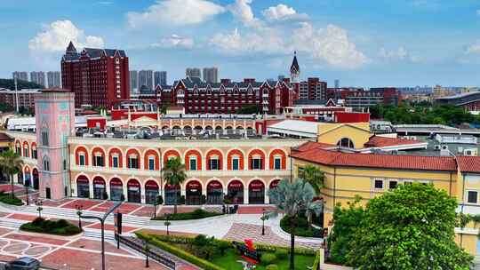 佛山佛罗伦萨小镇奥特莱斯航拍