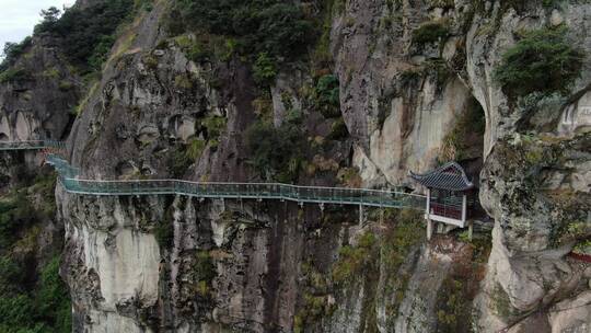 航拍浙江建德大慈岩景区