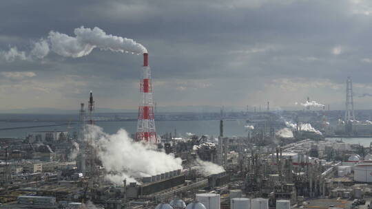工业污染 化工厂 现代工厂 水泥厂 工业烟囱