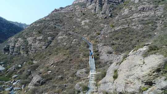 河南省郑州市登封市九龙潭风景区山区航拍