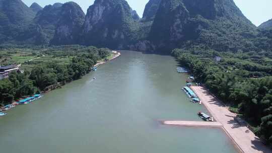 桂林杨堤风景区航拍