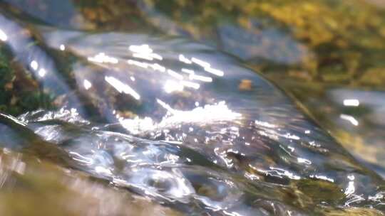 河边流水河流河水小溪山泉泉水水流升格大自