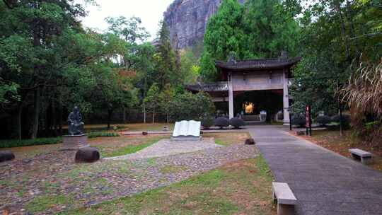 航拍武夷山武夷精舍