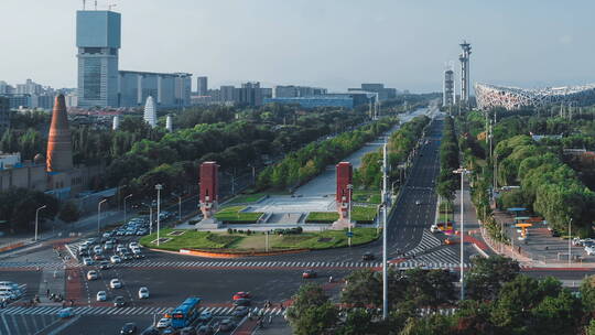北京 国家体育场和中轴路 延时·2