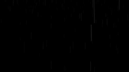 下雨素材（透明通道）