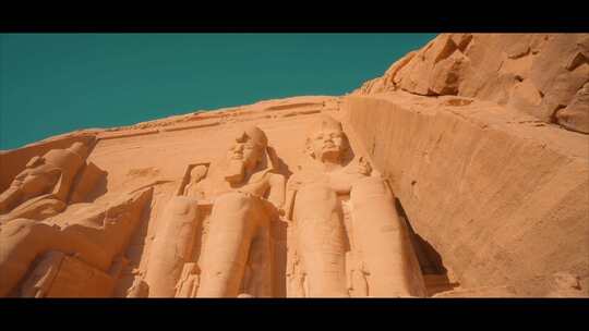 埃及拉美西斯二世神庙金字塔方尖碑古代遗迹
