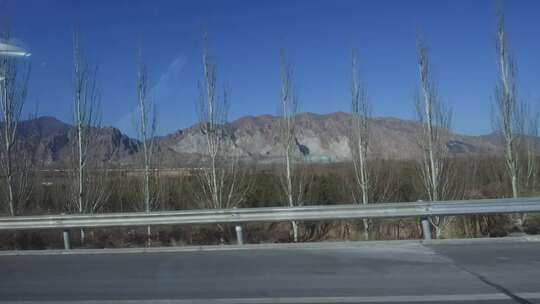 在车上看到的路过的风景 草地