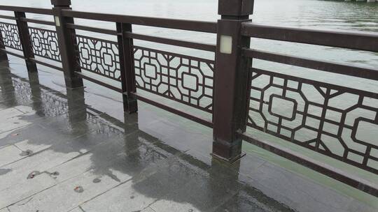 无锡蠡湖涨水灾害4K航拍原素材