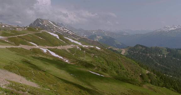 高山上的广阔风景