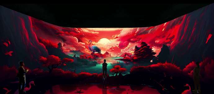 山海经-毕方沉浸式空间效果