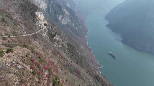 长江三峡巫峡红叶