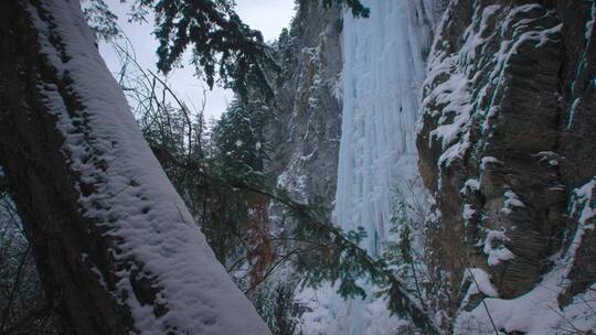 东北冬季雪景风景山脉雪山滑雪雪地22视频素材模板下载