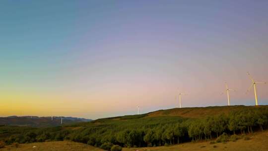 4K绿色能源清洁能源风力发电风电场