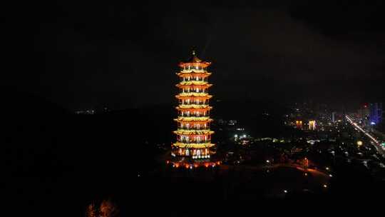 盘州市夜景航拍