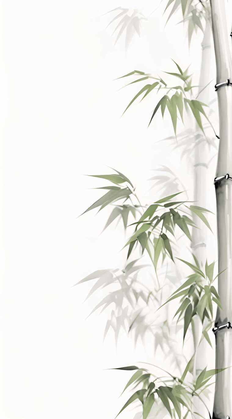 中国风水墨竹子动画（竖屏）