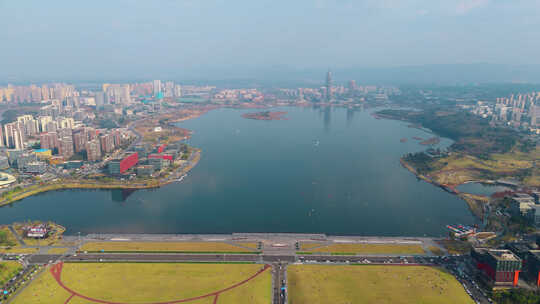 兴隆湖航拍大景