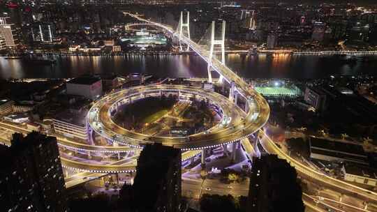 上海 南浦大桥 城市夜景 桥 交通